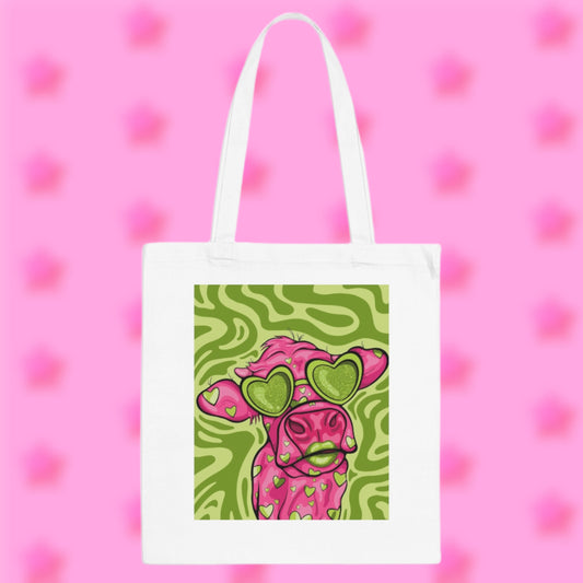 LOVELY COW TOTE BAG