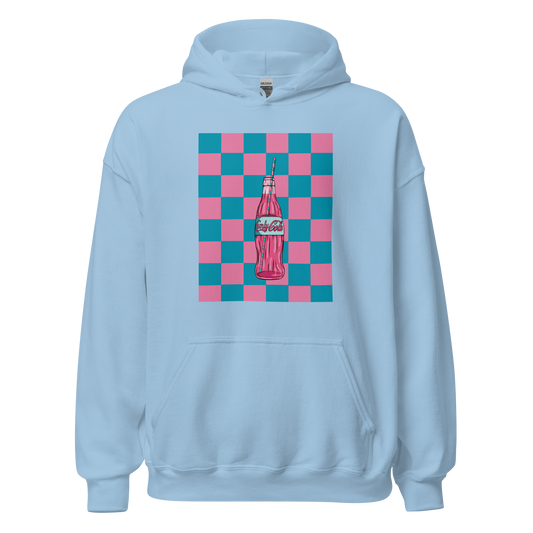 CUNTY COLA UNISEX HOODIE-PINK AND BLUE