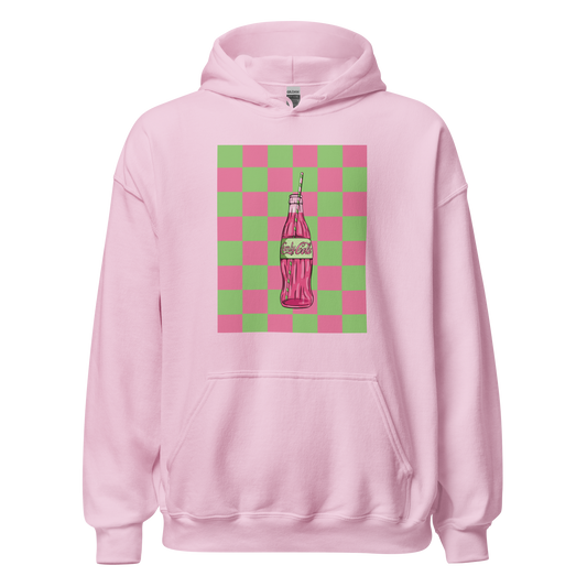 CUNTY COLA UNISEX HOODIE-PINK AND GREEN